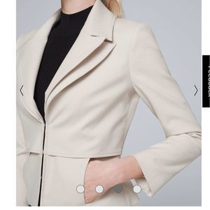 WHBM Cropped Tailored Jacket